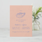Invitation Colorful Whimsical main écrite Mariage (Debout devant)
