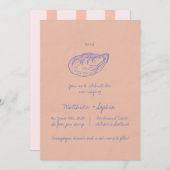 Invitation Colorful Whimsical main écrite Mariage (Devant / Derrière)