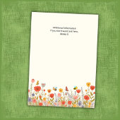 Invitation Colorful Wildflower Bee's 50th Birthday Party