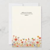 Invitation Colorful Wildflower Bee's 50th Birthday Party (Dos)