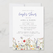 Invitation Colorful Wildflower Couple's Shower (Devant)