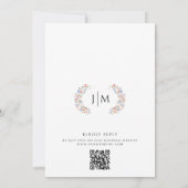 Invitation Colorful Wildflower Floral Wreath Boho Wedding (Dos)