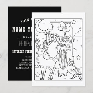 Invitation coloriage illinois me coloriage