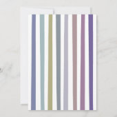 Invitation Coloris tendance Baby shower bébé Bingo (Dos)