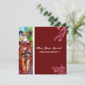 Invitation COLUMBINE, Mardi Gras, Sweet 16 Masquerade Party (Debout devant)