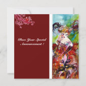 Invitation COLUMBINE, Mardi Gras, Sweet 16 Masquerade Party (Dos)