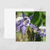 Invitation Columbine plante l'invitation (Devant / Derrière)