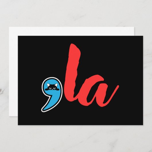 Invitation Coma La 2024 Chat Lady (Devant / Derrière)