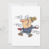 Invitation Combat de boules de neige (Devant)