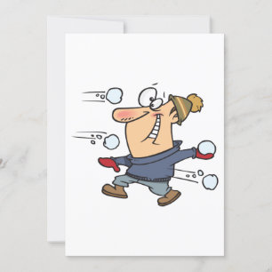 Invitation Combat de boules de neige