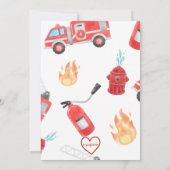 Invitation Combattant d'incendie 4 Alarm 4ème anniversaire (Dos)