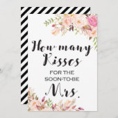 Invitation Combien de baisers sont dans le panneau Jar 5x7" (Devant / Derrière)