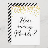 Invitation Combien de perles sont dans le panneau Jar 5x7" (Devant / Derrière)