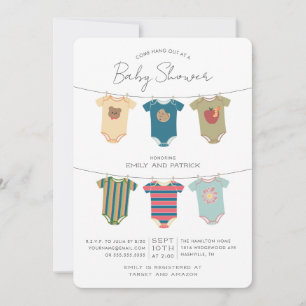 Invitation Combinaisons de bébé Les Amis de Rue Sésame pour B
