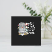 Invitation Comédien de doublage avant (Debout devant)