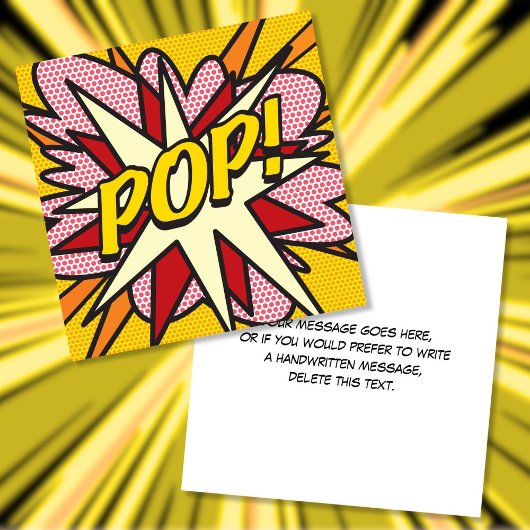 Invitation Comic Book coloré moderne POP