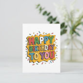Invitation Comic Burst Joyeux Anniversaire (Debout devant)