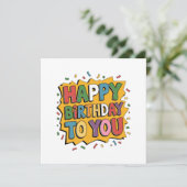 Invitation Comic Burst Joyeux Anniversaire (Debout devant)
