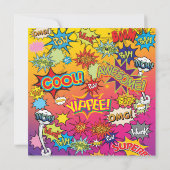 Invitation Comic Pop Art 💥 🎨 Wedding shower de brunch (Dos)