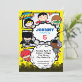 Invitation Comics DC | Justice League - Anniversaire de Chibi (Debout devant)