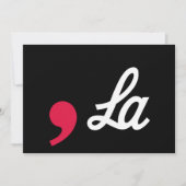 Invitation Comma La Funny Ponctuation Kamala Harris (Devant)