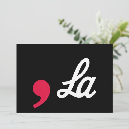 Invitation Comma La Funny Ponctuation Kamala Harris (Debout devant)