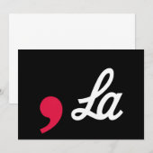 Invitation Comma La Funny Ponctuation Kamala Harris (Devant / Derrière)