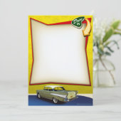 Invitation Commande de hot rod d'années '50 dans des (Debout devant)