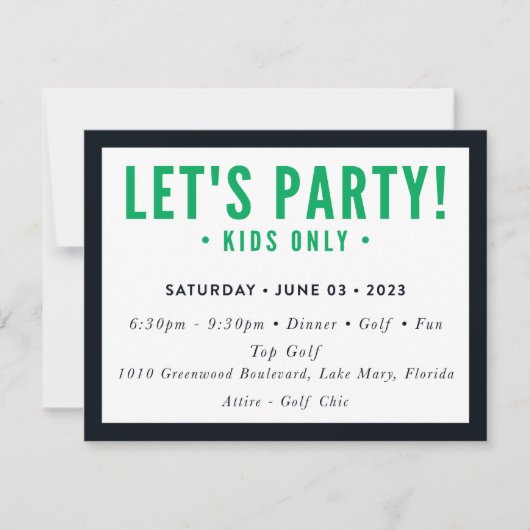 Invitation COMMANDE D'IMPRESSION pour Sari - Dylan Lets Party (Devant)