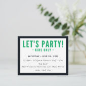 Invitation COMMANDE D'IMPRESSION pour Sari - Dylan Lets Party (Debout devant)