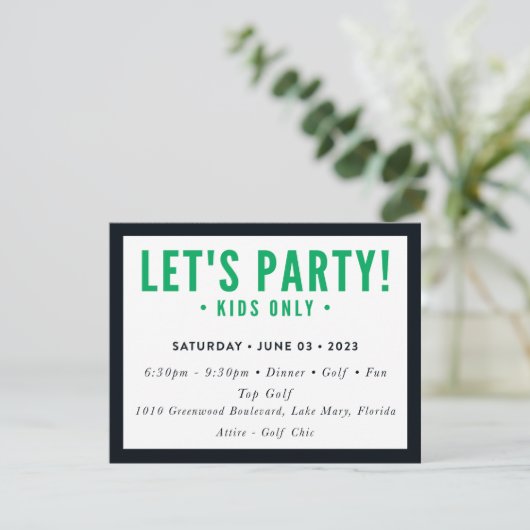 Invitation COMMANDE D'IMPRESSION pour Sari - Dylan Lets Party (Debout devant)