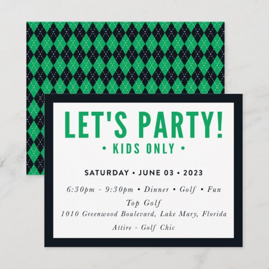 Invitation COMMANDE D'IMPRESSION pour Sari - Dylan Lets Party (Devant / Derrière)