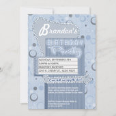 Invitation Commande d'invitation de partie de film rétro dans (Devant)