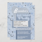 Invitation Commande d'invitation de partie de film rétro dans (Devant / Derrière)