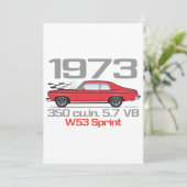 Invitation Commande personnalisée 1973 350 cu.in.57 V8 W53 Sp (Debout devant)