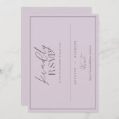 Invitation Commande personnalisée RSVP Imani & Dakota (Devant / Derrière)