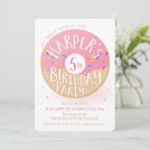 Invitation Commande spéciale Harper's 5e anniversaire joli do (Debout devant)