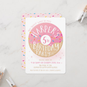 Invitation Commande spéciale Harper's 5e anniversaire joli do