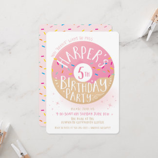 Invitation Commande spéciale Harper's 5e anniversaire joli do