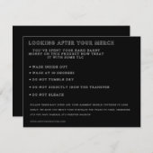 Invitation Commande Sur Mesure Pour M. Orkon (Devant / Derrière)