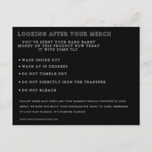 Invitation Commande Sur Mesure Pour M. Orkon (Devant)