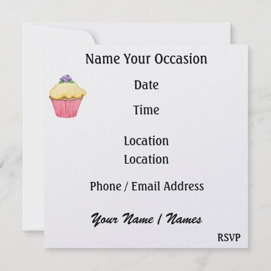 Invitation Comme c'est intéressant ! - SRF (Dos)