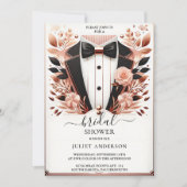 Invitation Comme Costume Hommes Tuxedo Bold Cravate noire Fêt (Devant)