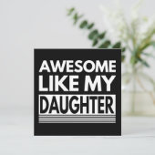 INVITATION COMME MA FILLE FÊTE DES PÈRES TENDANCE (Debout devant)