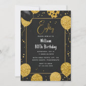 Invitation Comme Retro Amusant Humor Adulte Happy Chic 80e an (Devant)