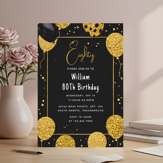 Invitation Comme Retro Amusant Humor Adulte Happy Chic 80e an