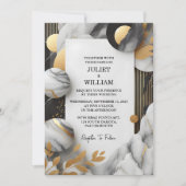 Invitation Comme simple oeuvre naturelle empilée Mariage en m (Devant)