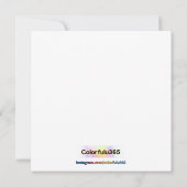 Invitation Comme Sunshine - Ciel & Cloud Calligraphie (Dos)