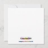 Invitation Comme Sunshine - Illustration de calligraphie du c (Dos)