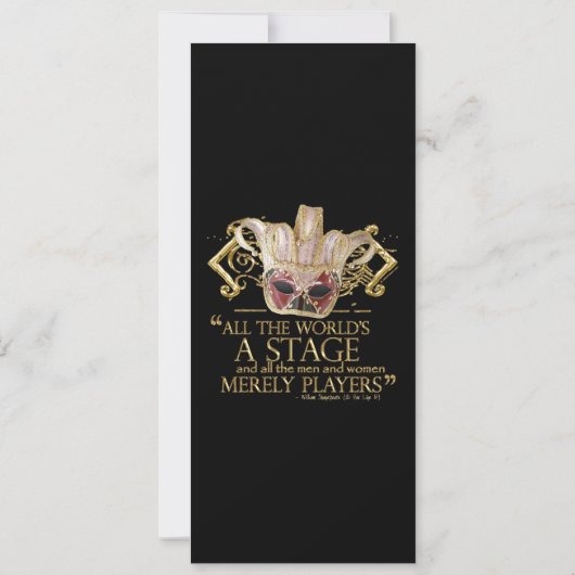 Invitation Comme vous l'aimez pour présenter la citation (la (Dos)